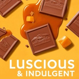 GHIRARDELLI Milk Chocolate Squares with Caramel Filling, 15.96 OZ Bag
