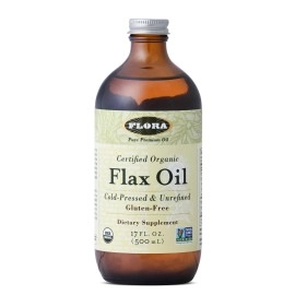 Flora, Certified Organic Flax Oil, 17 fl oz (500 ml)