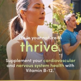 Nature\'s Bounty Vitamin B12 Supplement, Supports Metabolism and Nervous System Health, 5000mcg, 40 Tablets