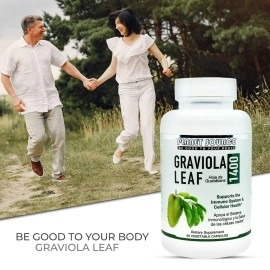 Planet Source Graviola Leaf - Annona Muritcata Soursop - Immune Boost and a Healthy Inflammation Response - All-in-One Immune System Support - Natural Anti-Oxidant - 60 1400mg Vegetable Capsules