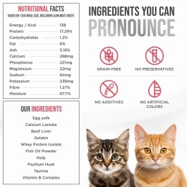 Know Better Pet Food for Cats - Beef Recipe - Previously n as in The Raw for Cats