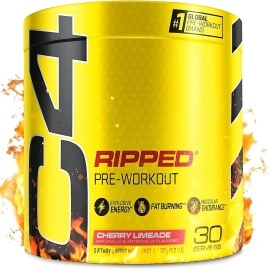 Cellucor C4 Ripped Pre Workout Powder Cherry Limeade | Creatine Free + Sugar Free Preworkout Energy Supplement for Men & Women | 150mg Caffeine + Beta Alanine| 30 Servings