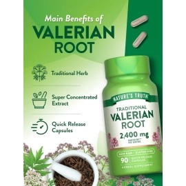 Nature\'s Truth Valerian Root 1200 mg Supplement, 90 Count