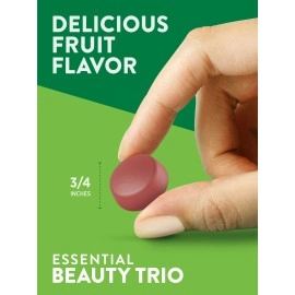 Nature\'s Truth Hair, Skin, Nails Natural Fruit Flavored Gummies, 80 Count