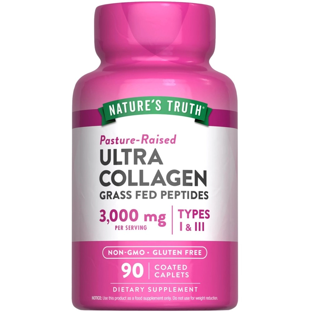 Nature\'s Truth Hydrolyzed 3000 Mg Collagen Type I & Iii with Vitamin C, 90 Count