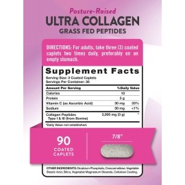 Nature\'s Truth Hydrolyzed 3000 Mg Collagen Type I & Iii with Vitamin C, 90 Count