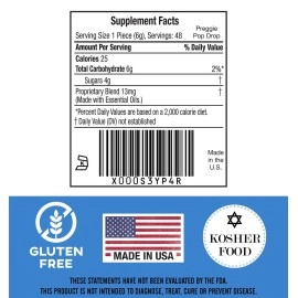 Preggie Pop Drops Three Lollies Value Assorted for Morning Sickness Relief, 48 Count