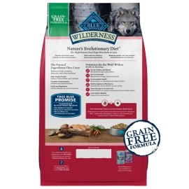Blue Buffalo Wilderness High Protein, Natural Adult Dry Dog Food, Salmon 4.5-lb