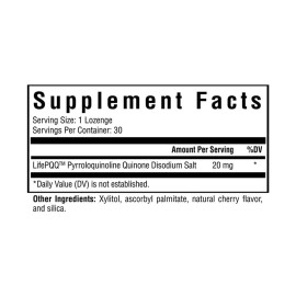 Seeking Health PQQ, 20 mg Pyrroloquinoline Quinone (PQQ) per Lozenge, Antioxidant-Like Nutrients to Support Healthy Aging and Oxidative Stress, Vegetarian and Vegan (30 lozenges)