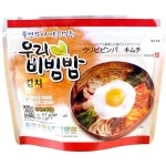 Woori Bibimbap Woori\'s Ready to Eat Korean Mixed Rice Bowl100g (3.53oz) 335 Kcal - (KIMCHI, 2 PACK)