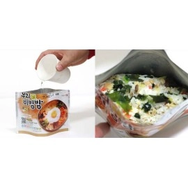 Woori Bibimbap Woori\'s Ready to Eat Korean Mixed Rice Bowl100g (3.53oz) 335 Kcal - (KIMCHI, 2 PACK)