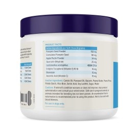 Glandex Gland Soft Chew Treats with Pumpkin for Dogs Chews with Digestive Enzymes, Probiotics Fiber Supplement for Dogs - Vet Recommended - Boot The Scoot - by Vetnique Labs (Peanut Butter, 60ct)