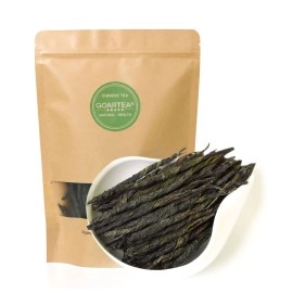 GOARTEA Needle Ku Ding Tea 100g / 3.5oz Premium Needle Kuding Tea - Bitter Green Tea - Ku Ding Herbal Tea Chinese Spike Loose Large-leaf