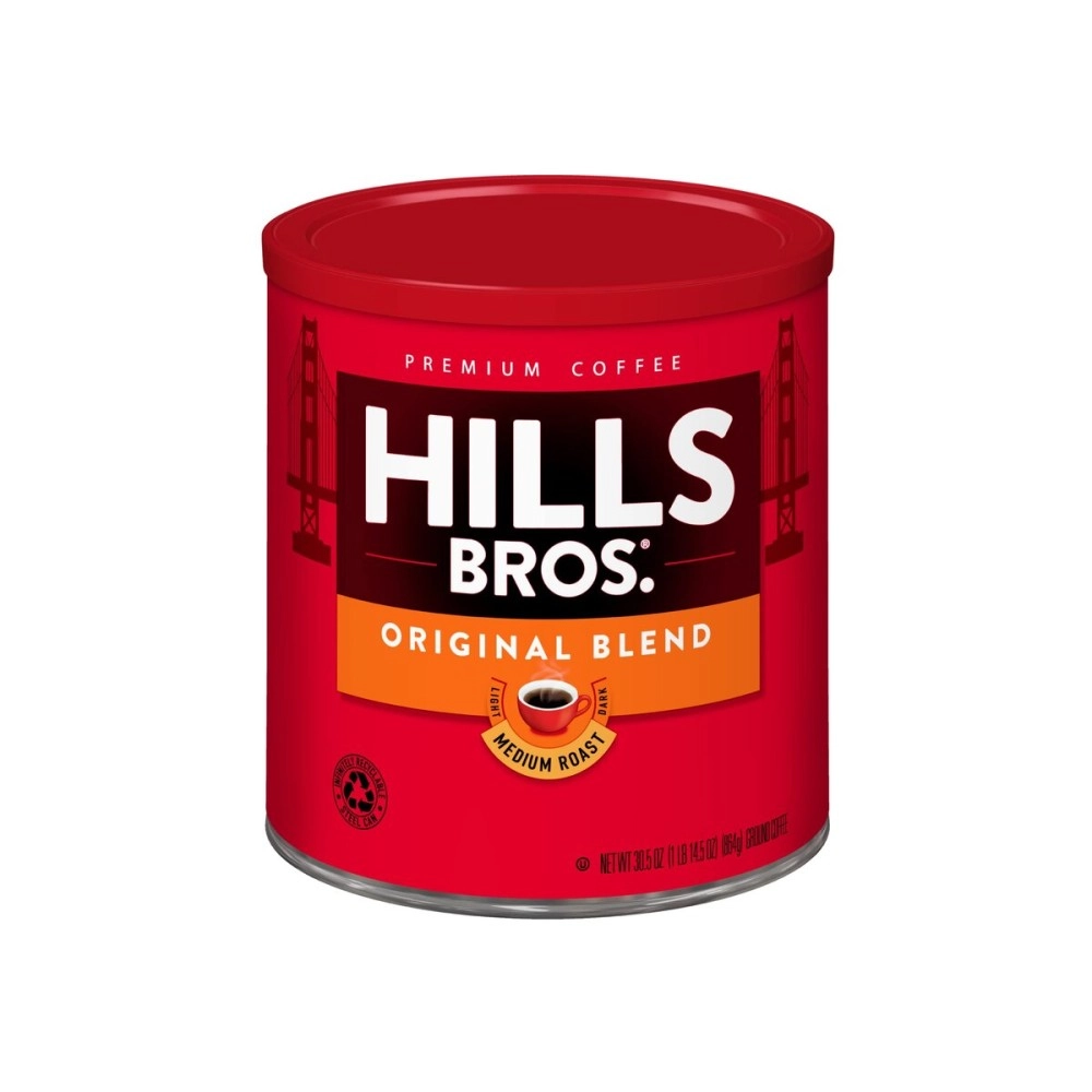 Hills Bros Coffee, Original Blend Medium Roast Ground, 30.5 Ounce