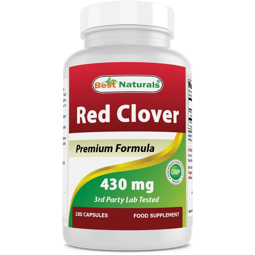 Best Naturals Red Clover 430 Mg 180 Capsules
