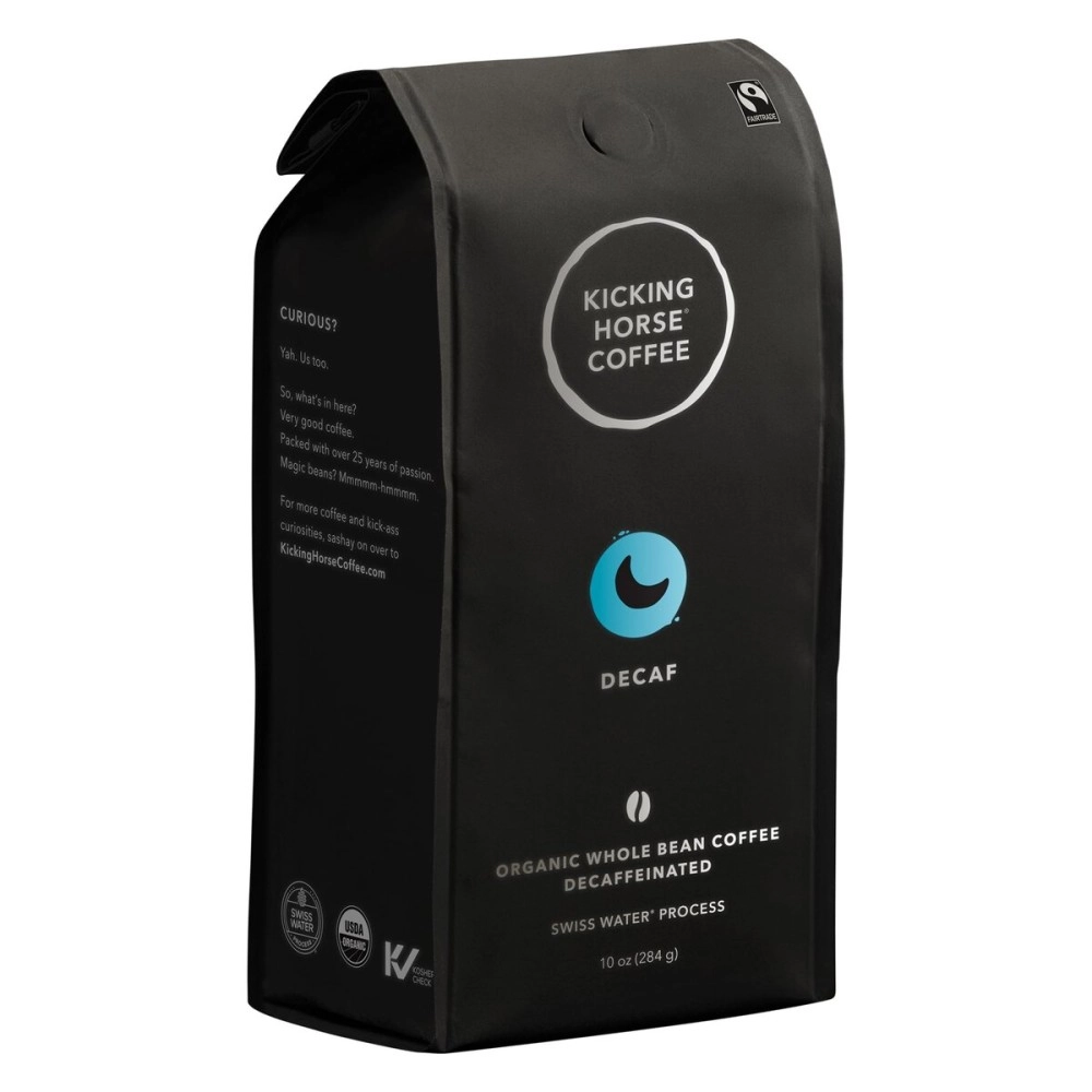 Kicking Horse Coffee - Organic Fairtrade Whole Bean Decaf Dark Roast 10 164385