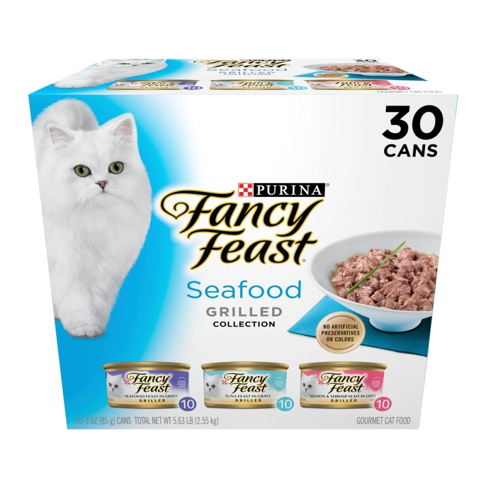 Fancy Feast Purina Grilled Seafood Collection 30 Pack Canned 050000586646