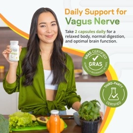 TJ Nutrition Vagus Nerve Support Parasym Plus - Patented | Digest | Autonomic Balance | Calm | Tear Production |