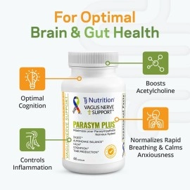 TJ Nutrition Vagus Nerve Support Parasym Plus - Patented | Digest | Autonomic Balance | Calm | Tear Production |