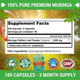FRESH HEALTHCARE Moringa Oleifera -180 Capsules