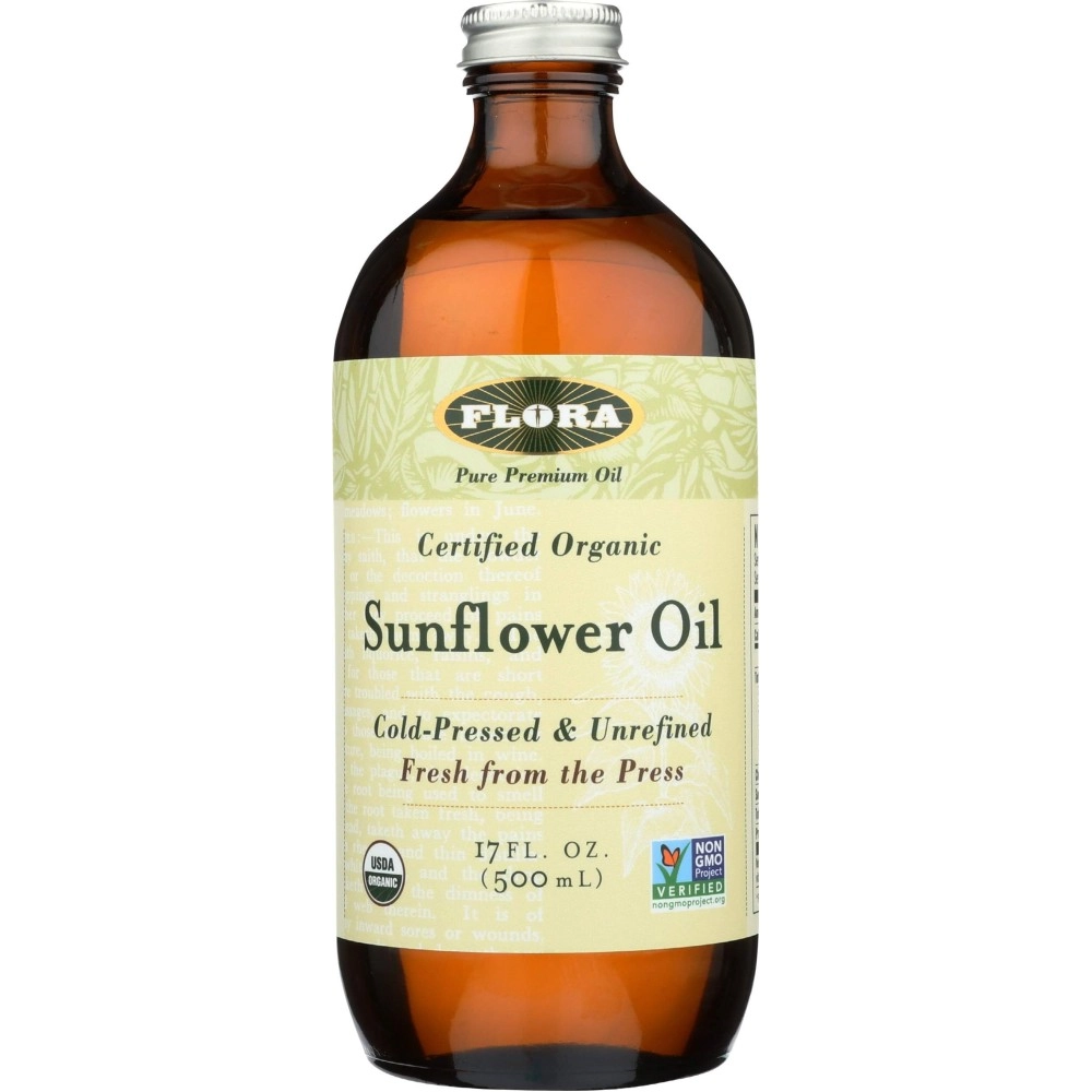 Flora, Certified Organic Sunflower Oil, 17 fl oz (500 ml)