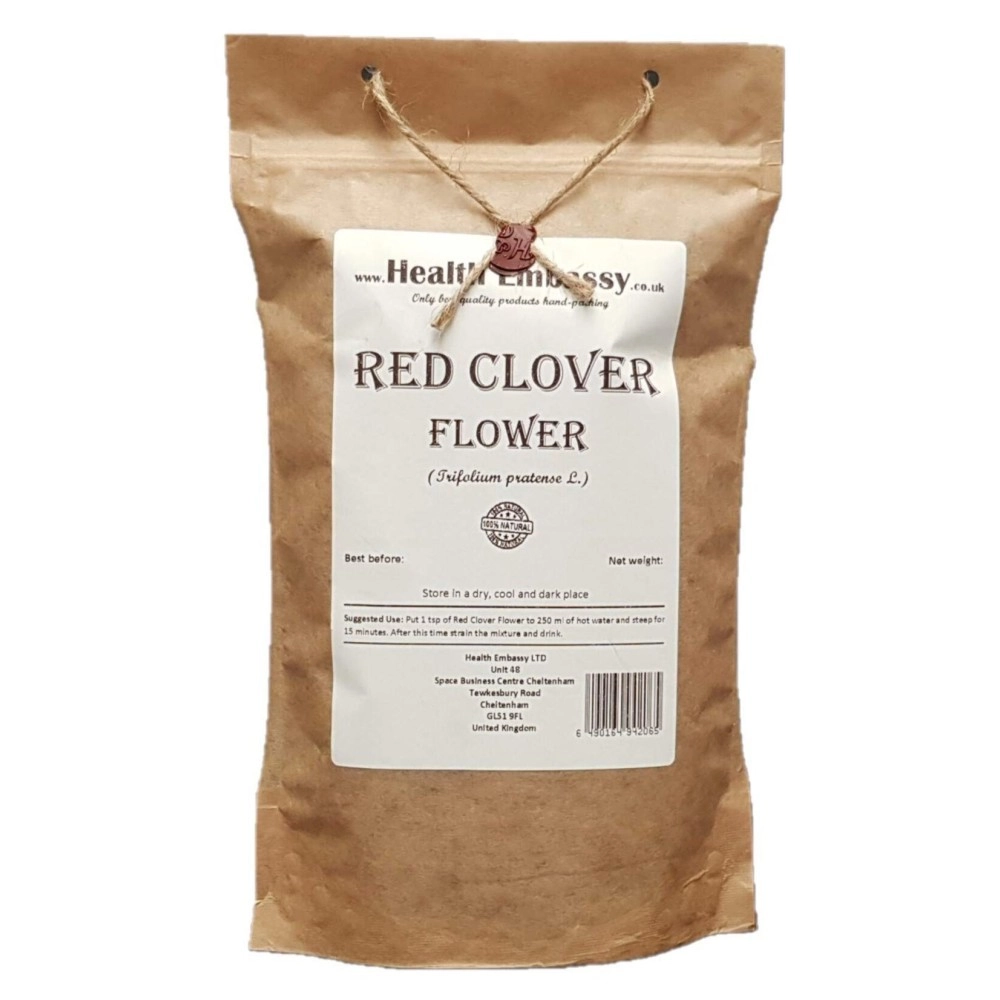 HEALTH EMBASSY Red Clover Flower (Trifolium pratense) - - 100% Natural (50g)