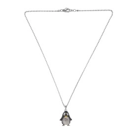 chelseachicNYC Perfect Crystal Fat Bottom Black Penguin Necklace