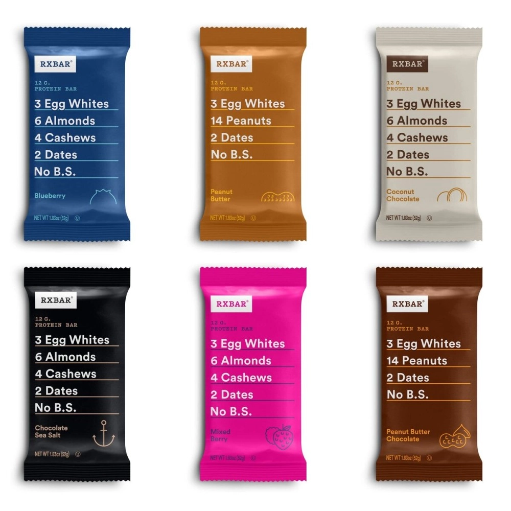 RXBAR Protein Bar, 1.83oz (Pack of 12), High Protein Snack, Gluten Free
