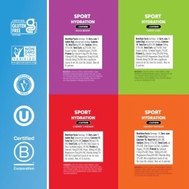 Nuun Sport + Caffeine: Electrolyte Drink Tablets, Mixed Flavor Box, 10 Count (Pack of 4)