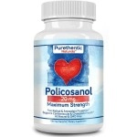 Purethentic Naturals Policosanol 20mg | Supports Cardiovascular & Cholesterol Health* | Free Radical & Antioxidant Protection* | from Pure Sugar Cane with No Unnecessary Fillers | 100 Veg Capsules
