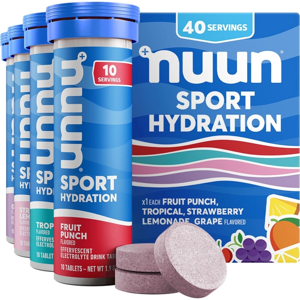 Nuun - Active Effervescent Electrolyte Supplement Multi-Pack Mixed Flavors 4 170293