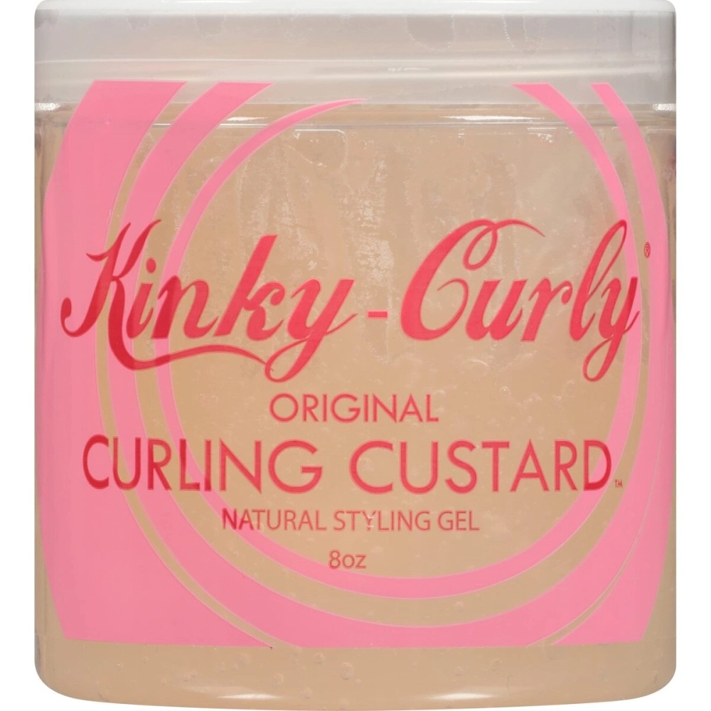 Kinky Curly Curl Custard Gel, 8 oz (Pack of 2)