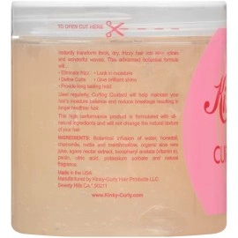 Kinky Curly Curl Custard Gel, 8 oz (Pack of 2)