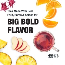 Tiesta Tea Citrus Sunburst, Tropical Citrus Fruit Tea, 200 Servings 1 Lb Bag - Caffeine Free, Loose Leaf Herbal Tea, Immunity Blend