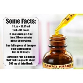 Hawaii Pharm Collinsonia Alcohol-Free Liquid Extract, Collinsonia (Collinsonia Canadensis) Dried Root Glycerite Natural Herbal Supplement 2 oz