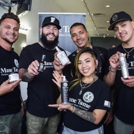 MANE TAME Beard Oil - Made with Certified Organic Hemp Oil - No Fuss Pump 2oz Bottle - Softens Your Beard and Stops Itching - Great Beard Oil and Conditioner For Men