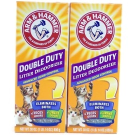 Arm & Hammer Double Duty Cat Litter Deodorizer With Baking Soda 30 oz (2 Pack)