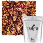 Tealyra - Sweet n Sour Cherry - Hibiscus - Beetroot - Pomegranate - Almond - Fruity Herbal Loose Leaf Tea - Caffeine Free - Hot or Iced - 112g (4-ounce)