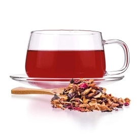 Tealyra - Sweet n Sour Cherry - Hibiscus - Beetroot - Pomegranate - Almond - Fruity Herbal Loose Leaf Tea - Caffeine Free - Hot or Iced - 112g (4-ounce)
