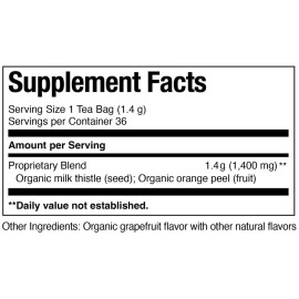 The Republic of Tea Organic Milk Thistle Superherb Herbal Tea (36 Tea Bags)