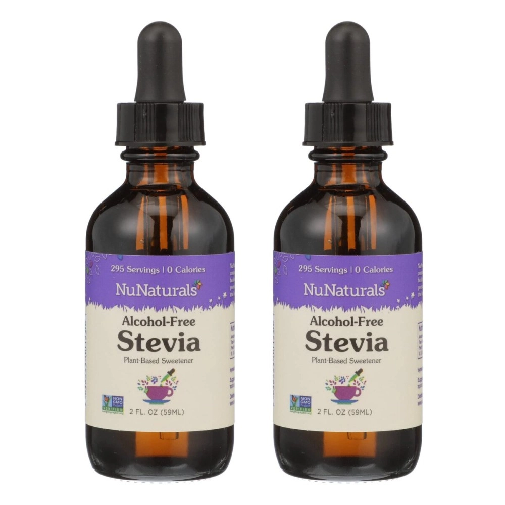 NuNaturals Liquid Stevia, Sugar-Free Sweetener, Plant-Based Sugar Substitute, Zero Calorie, Unflavored