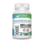 Dr. Olivia Naturals Magnesium Glycinate Complex w/L-Theanine Passionflower & Valerian Root - 90 Capsules