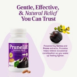 Prunelax Ciruelax Maximum Relief Natural Laxative for Occasional Constipation, 100 Tablets