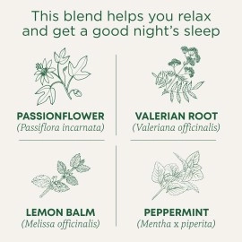 Traditional Medicinals Organic Nighty Night Extra Tea With Valerian Root for Relaxation, 96 Tea Bags (Pack of 6)