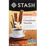Stash Tea Premium Caffeine Free Herbal Tea, Cinnamon Vanilla, 18 Count