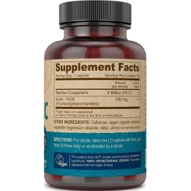 Deva Vegan Probiotic with FOS Prebiotics Supplement - 2 Billion CFU with 100 MG of Prebiotics Per Serving for Men & Women - Non-Dairy Gluten Free - Naturally Shelf Stable - 90 Capsules