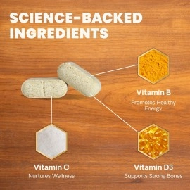 VETRISCIENCE Canine Plus MultiVitamin for Dogs - Vet Recommended Vitamin Supplement - Supports Mood, Skin, Coat, Liver Function, 90 Tablets