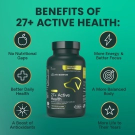 VETRISCIENCE Canine Plus MultiVitamin for Dogs - Vet Recommended Vitamin Supplement - Supports Mood, Skin, Coat, Liver Function, 90 Tablets