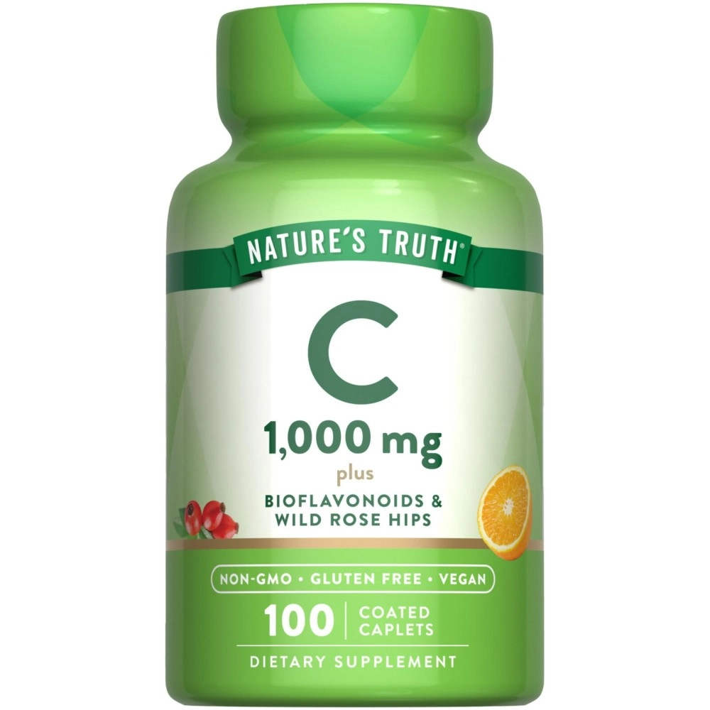 Nature\'s Truth Vitamin C with Bioflavonoids & Rose Hips, Tablets, 1,000 mg, 100 Count