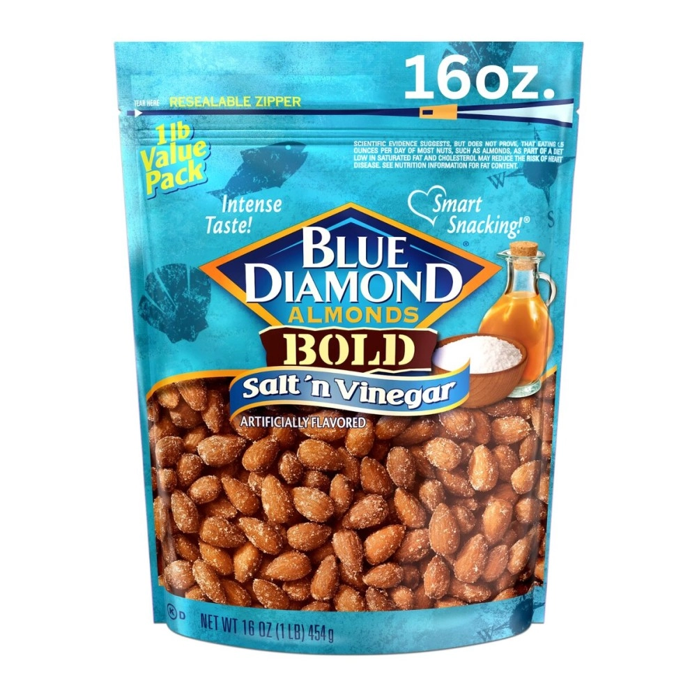 Blue Diamond Almonds (470ml (Pack of 1)) - , Bold Salt \'n Vinegar, 470ml